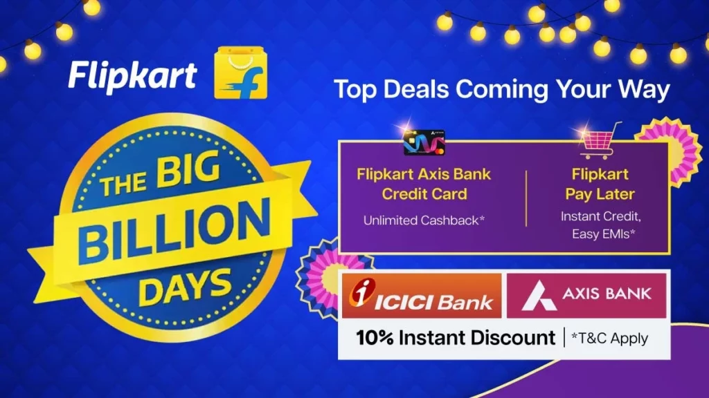 Flipkart Big Billion Days Cards-Offers