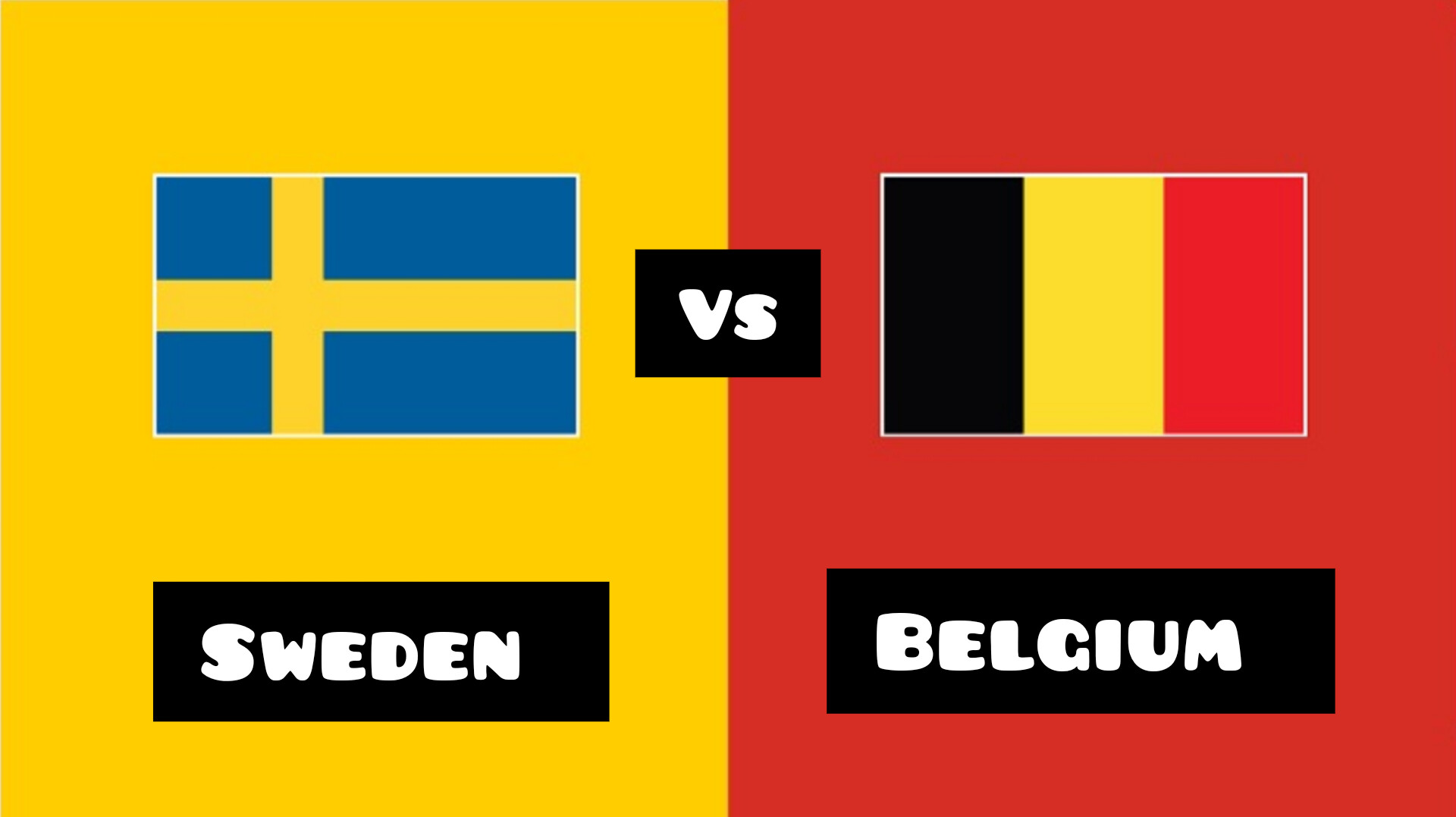 Sweden Vs Belgium-Live